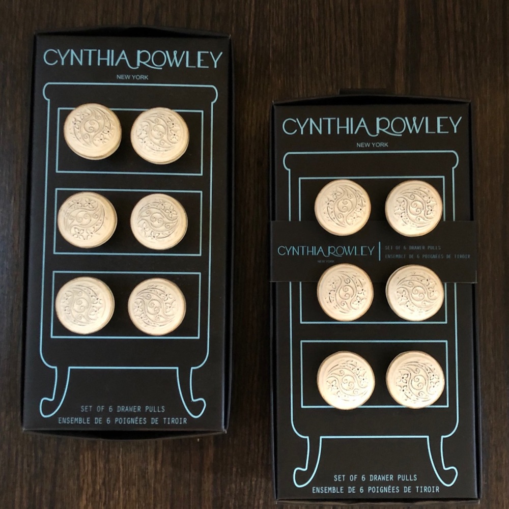 Cynthia Rowley Drawer pulls - set of 12 (Cream)